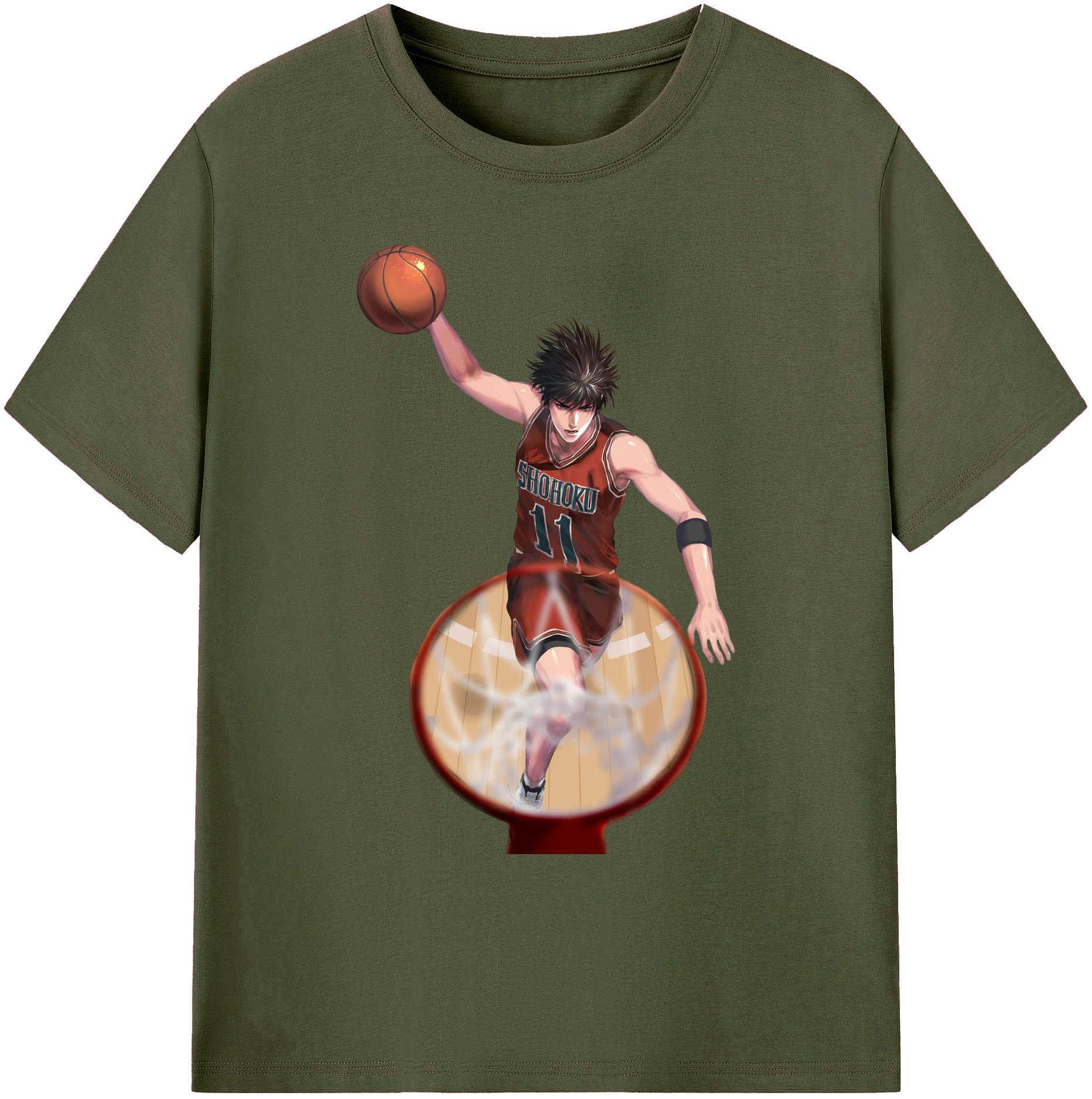 （画像用） SLAM DUNK／スラムダンク 綿100％ メンズ半袖Tシャツ｜肌触りやわらか＆通気性